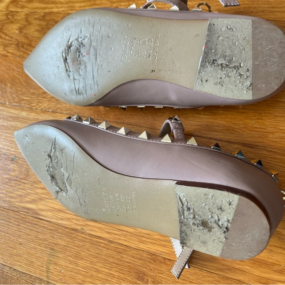 Kaitlyn Pan tan patent leather pointed-toe flats - Picture 3 of 4